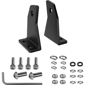 Universal Fit Side Mounting Bracket, D5 D6 Dual Row Straight or Curve LED Light Bar Brackets