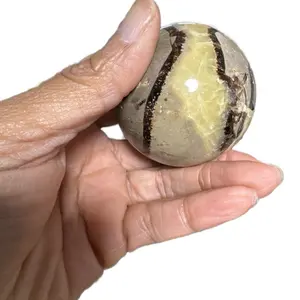 DragonStone Septarian Sphere Natural Crystal Home Ornament for Grounding Protection Emotional Balance & Chakra Healing