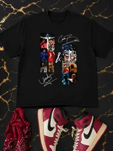 Music Tour 2026 Graphic T-Shirt, Hip Hop Collage Print, Urban Streetwear Style, Casual Fashion Gift for Women
