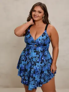 Plus Size Swim Dress - Two Piece Tankini Tummy Control Bathing Suit with Shorts 2026 Swimsuit outdoorfun women's