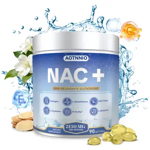 NAC + Glutathione Health Supplement, Supports Liver Health, Supports Skin Health, 90 Capsules Vitamins Healthcare