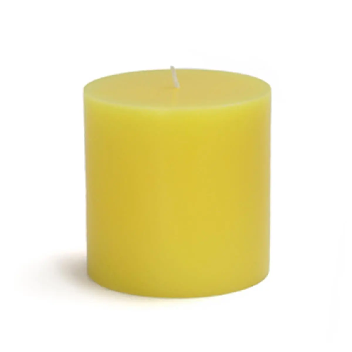 Zest Candle Scented Pillar Candles, 12-Piece 3x3 Inch Yellow Handpoured Citronella Wax to Repel Mosquitoes, Dripless Smokeless with 40-Hour Burn for Camping & Outdoor Wedding Decor, Scented Candle, Handpoured Wax