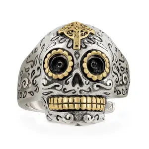 Adjustable Calavera Skull Ring