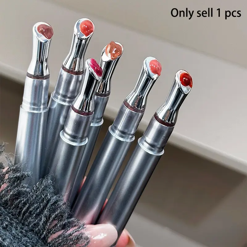 Cute Bubble Lip Balm, Lippie Gloss, Long-Lasting Dewy Finish, Formaldehyde-Free, Easy to Apply, Daily Use Lip Gloss, Glass Mirror Effect