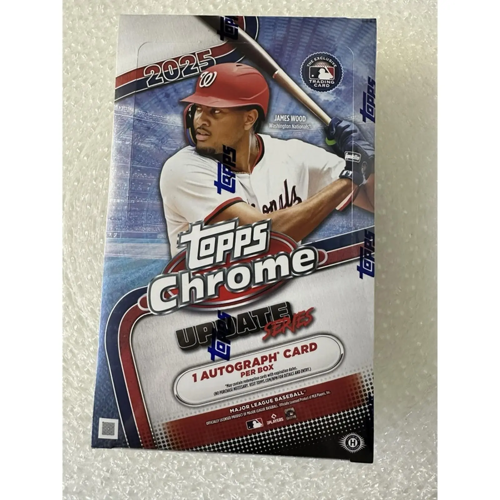 Topps 2025 Chrome Update Series Hobby Box - Includes 1 Autograph Card Per Box - Official MLB Baseball Trading Cards
