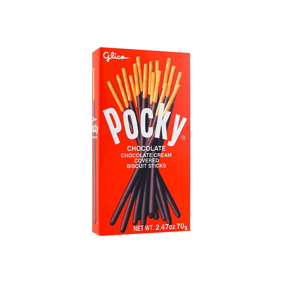 Glico Pocky Chocolate Cream Coated Biscuit Sticks 70g - Classic Japanese Snack