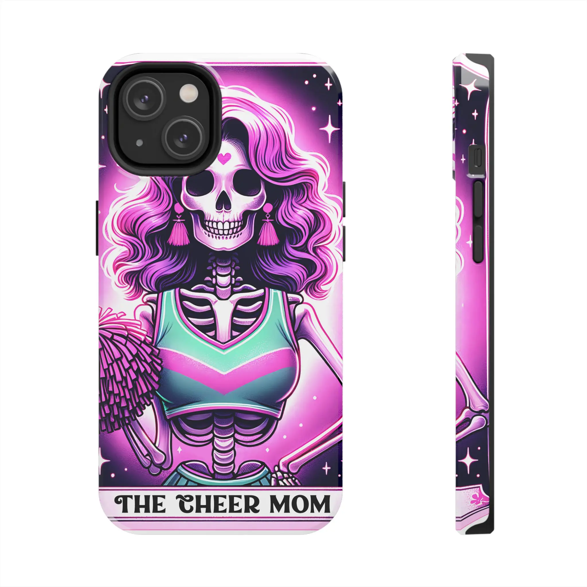 Funny Allstar Cheer Mom Tough Phone Case, Cheerleader Gift, Cheerleading Mom Present, Protective Phone Cover, Cheer Squad Accessories