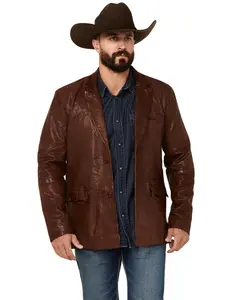 Moonshine Spirit Men's Leather Blazer - Msho23o5-Cog