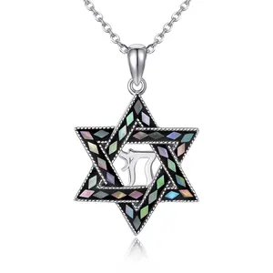 YFN Star of David Pendant Necklace 925 Sterling Silver Jewish Christian Jewelry Gifts for Women Men