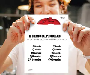 10x Brembo Brake Calipers Decal Stickers for Car