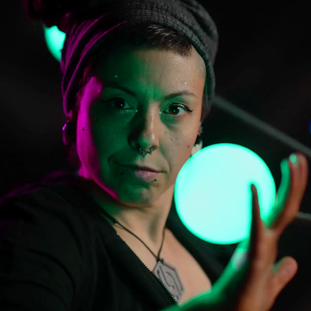 flowtoys coral poi :: amazing LED glow poi for contact poi, poi spinning, & juggling w/ lifetime warranty