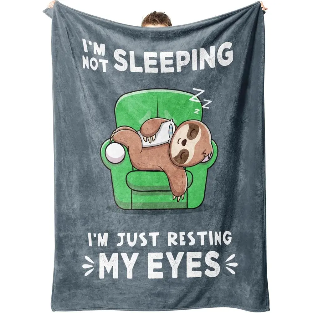 Funny Premium Birthday Gift for Men Dad Grandpa Husband, Dad Birthday Gift Ideas, Funny Blanket Gift for Boyfriend Brother Uncle, Slogan Print Blanket