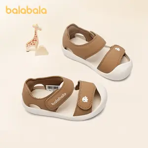 Balabala children's shoes children's  sandals for boysand baby soft-soled summer girls' Toe Protection non-slip barefoot shoes
