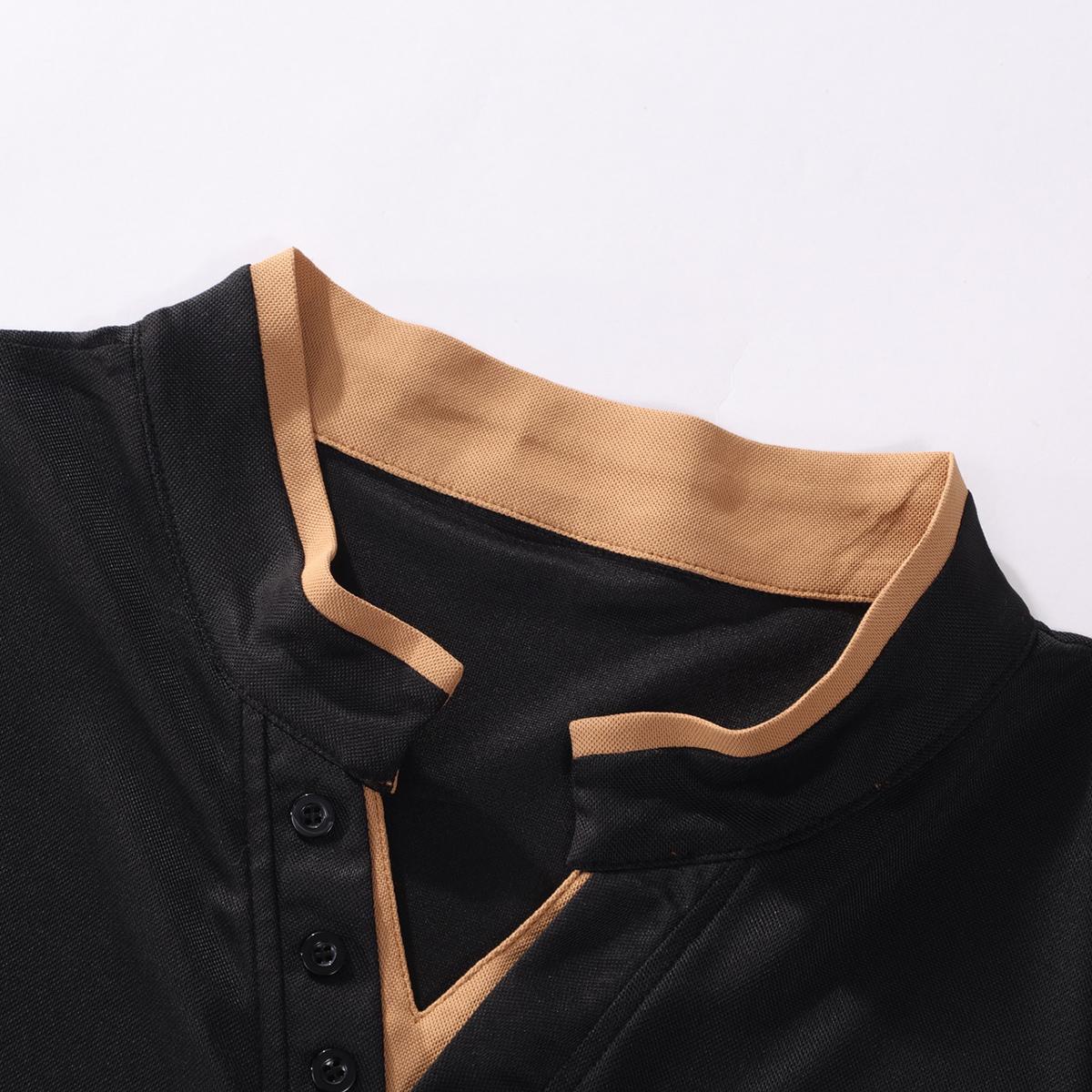 2PCS Men's Lightweight Moisture-Wicking Short Sleeve Shirt - Breathable Stretch Fabric, Henley Neck Casual Button-Up for Gym, Summer Outings & Parties guys gifts