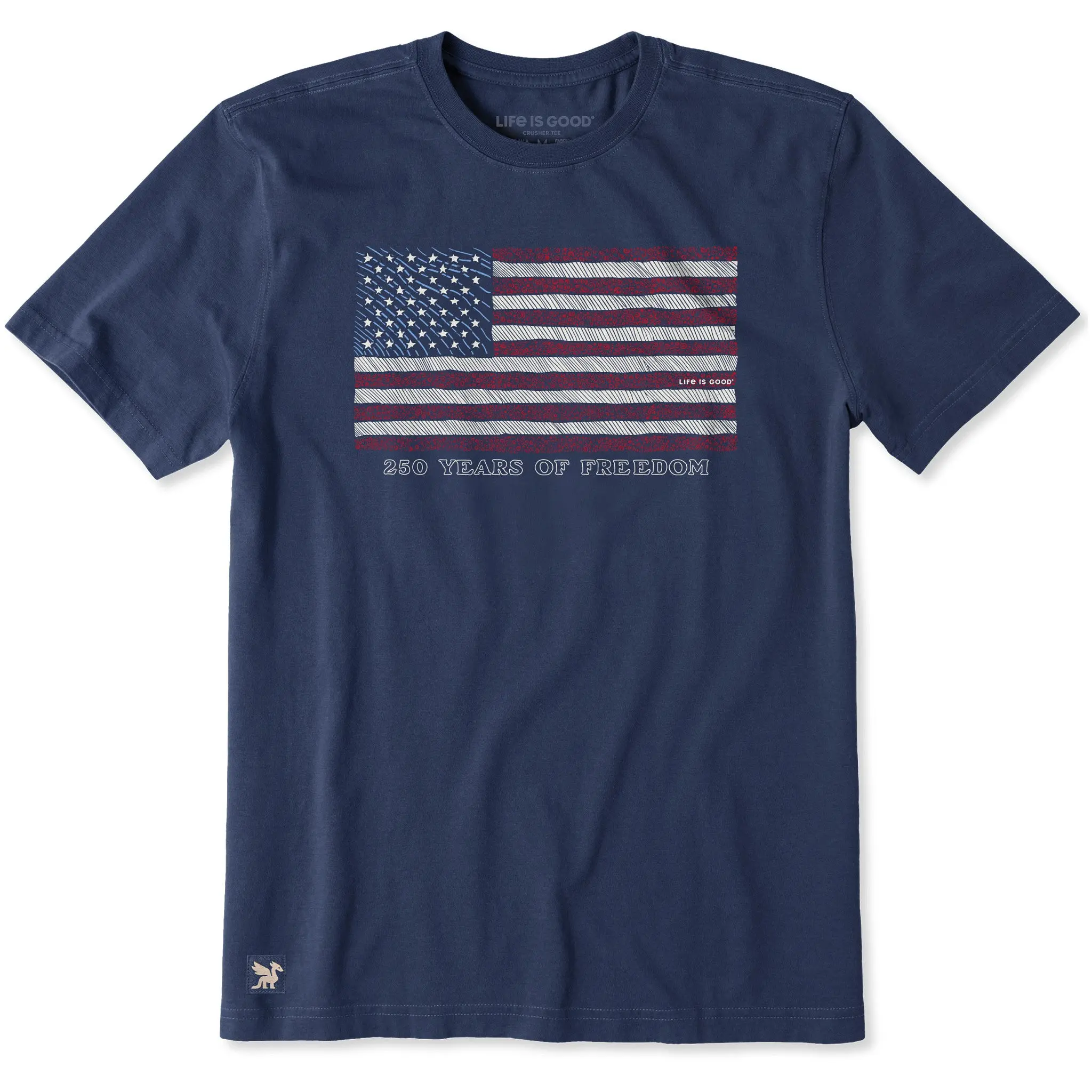 Men's 250 Years of Freedom Flag Short Sleeve Tee