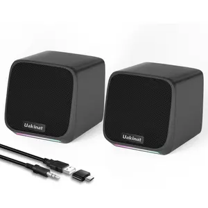 Speakers For Desktop PC, Laptop, Tablet, Phone. USB Powered 3.5mm Aux