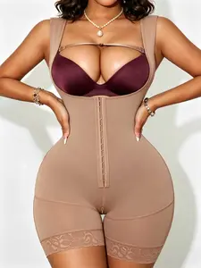 1 Count High Compression, Curve Hugging Compression Hourglass Waist Sculpting Body Shaperwear, 3D Hip Boost & Thigh Contouring Silhouette Jumpsuit, Colombian Shapewear, Fajas, Butt Lifting And Tummy Control Bodysuit, Suitable For Daily, Sport, Yoga