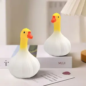 Creative Duck Garlic Stress Relief Toy, Slow Bounce Plush Desktop Decoration, Daily Stress Relief Toy, Fun and Relaxing Gift, Stress Relieving Accessory, Decompression Squeeze, Squishies, Stress Relief Tool