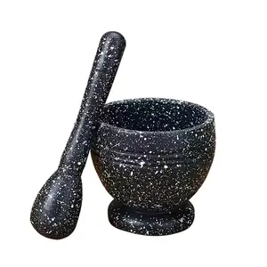 Heavy Duty Mortar and Pestle Set - Non-Slip Base, for Grinding Spices, Herbs