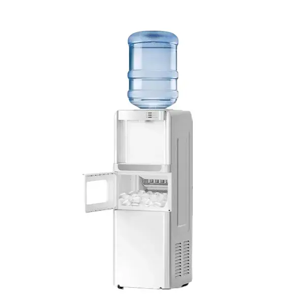 Kismile Water Cooler Dispenser with Ice Maker for 2, 3 or 5 Gallon Bottles, 33Lbs Daily Ice Making, Child Safety Lock and Energy-Saving Design for Home and Office (Black) Drink Mixer Kitchen Appliances,home essentials