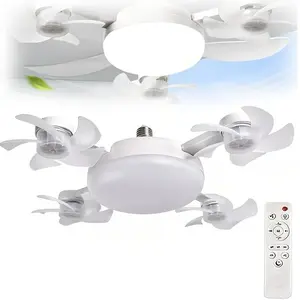 2 in 1 Ceiling Fan Light, 3 Speed Adjustable Fan Light with Remote Control, Modern LED Ceiling Fan Light for Home Living Room Bedroom Decor, Lights for Bedroom, Adjustable Indoor Lighting