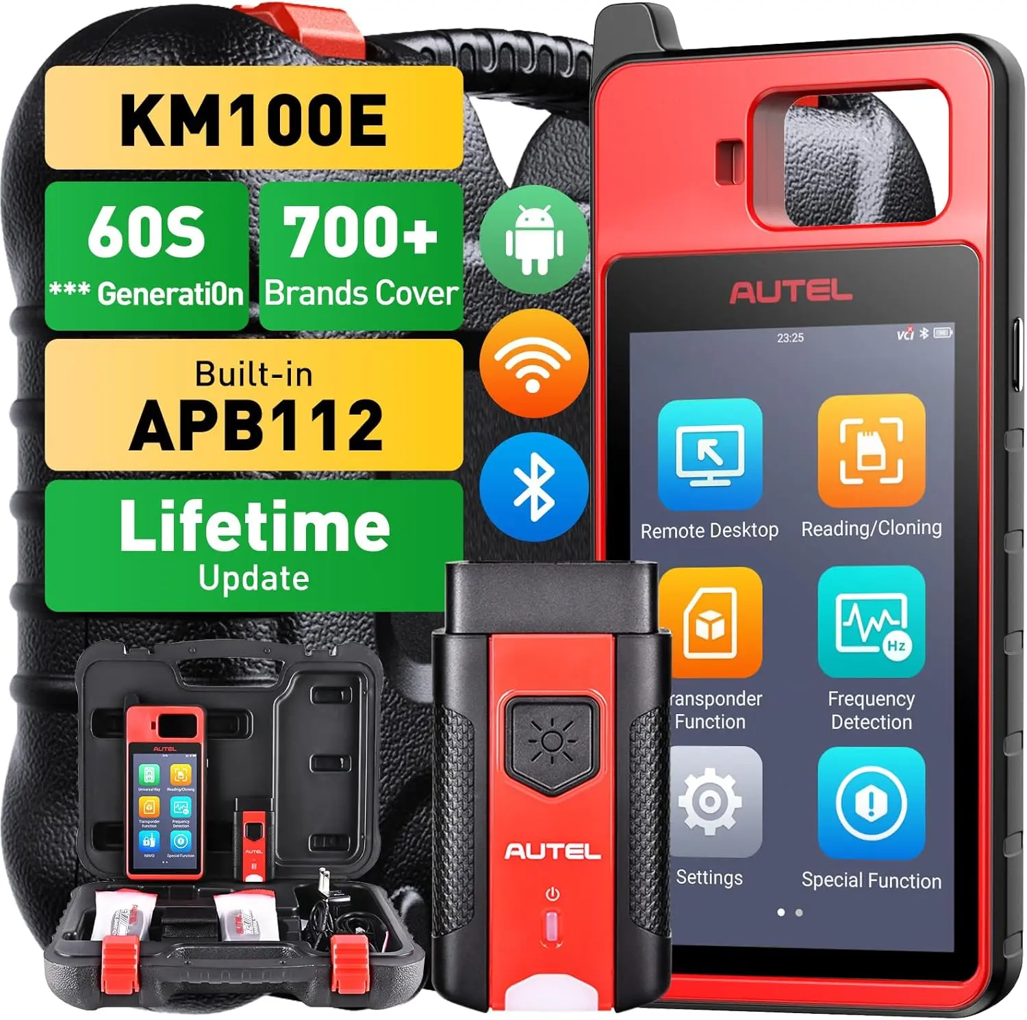 Autel MaxilM KM100(E) Scan Tool, Multi-Car key Programming ，Car OBD2 Scan Tool Multilingual OBD2 Scanner, Summervibes