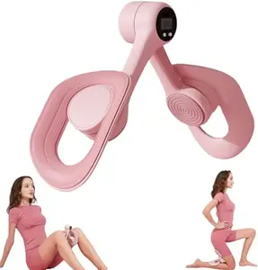 Pelvic Floor Trainer Women, 2026 New Upgraded Thigh Trainer, Intelligent Counting, 360° Rotation, Anti Slip Design, Thigh Toner Workout (Pink)