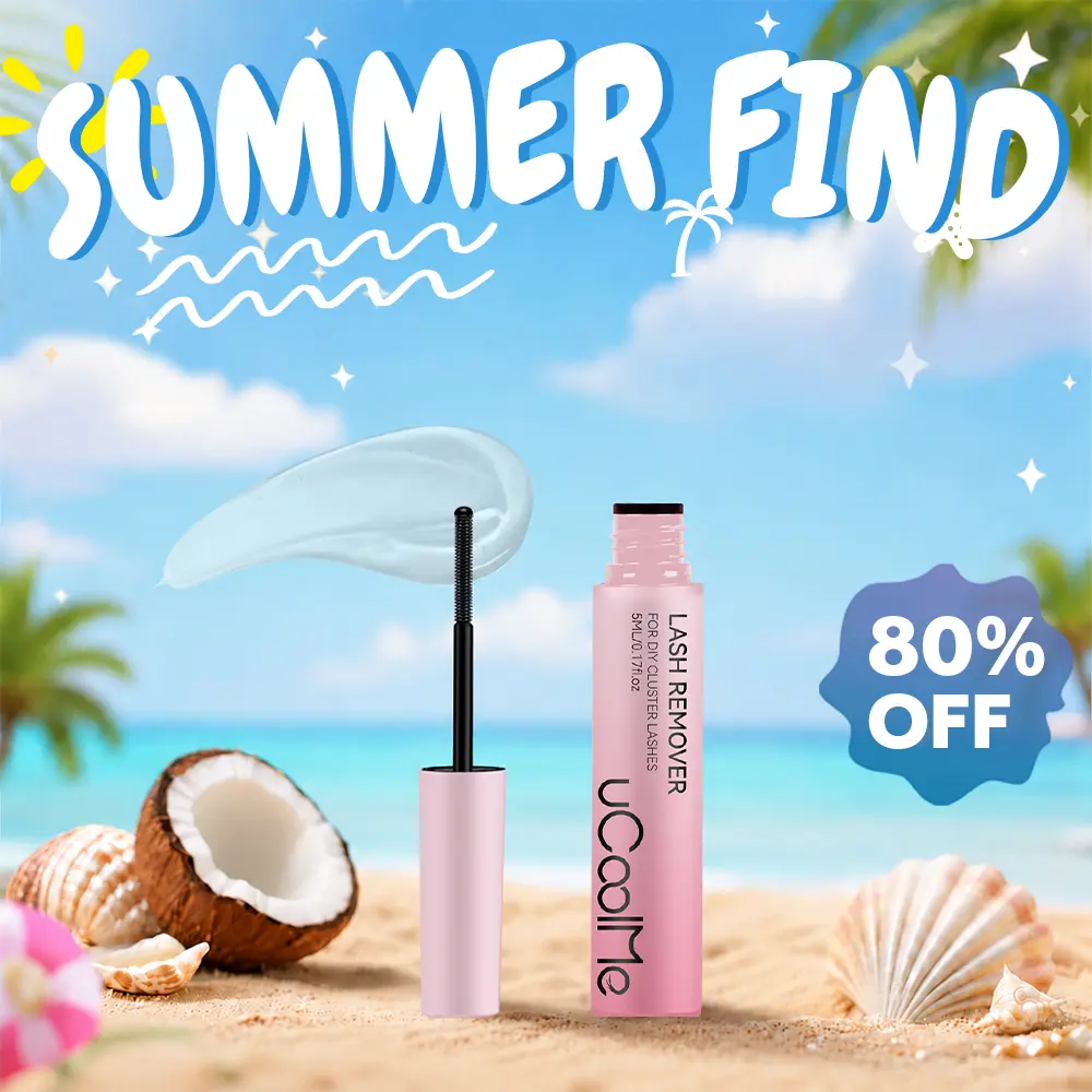 uCoolMe DIY Lash Extensions Bond Breaker Cluster Lash Removal Serum Gentle Non Irritating Cleanser Makeup Remover for At Home Longwear EyeLash Extensions Clear Remover for Self Application Individual Lashes Cosmetic #DealsForYouDays