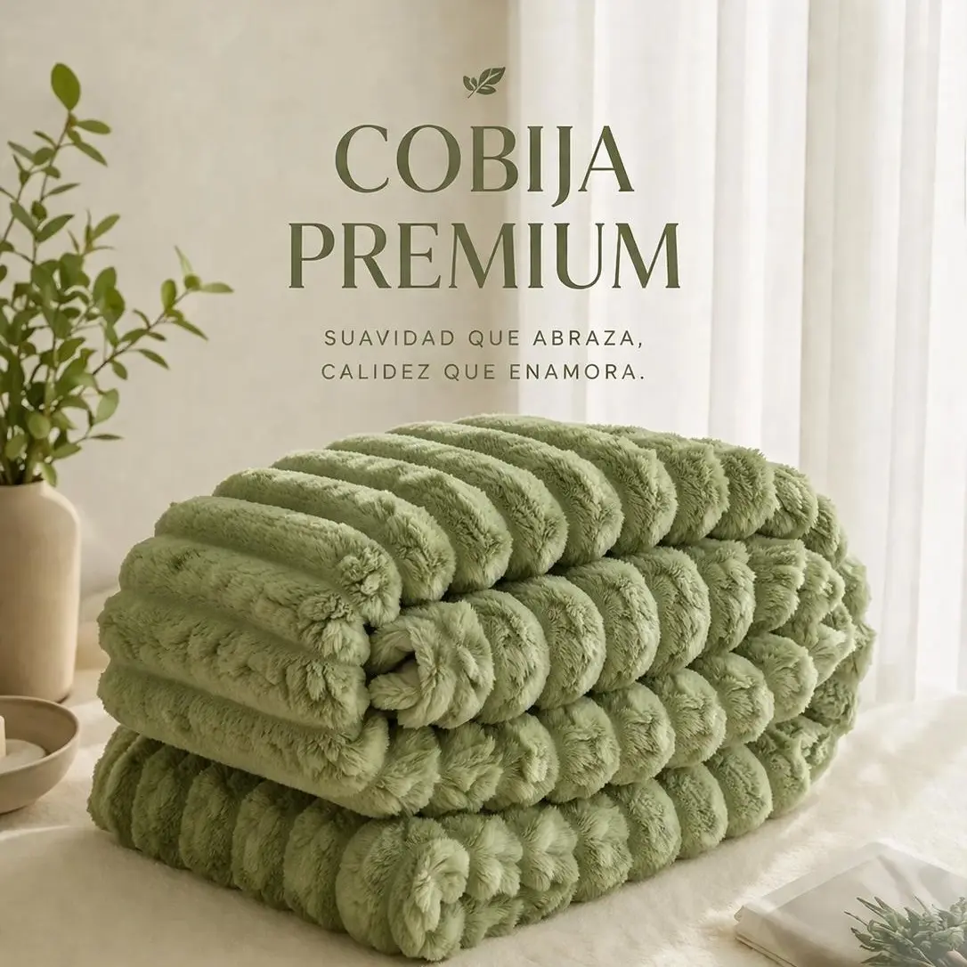 Warm Cozy Plain Design Blanket for Home Throw
