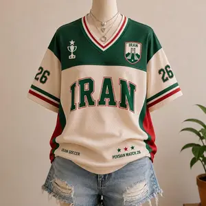 Iran Soccer Jersey, Retro Team Melli Shirt, Retro Iranian Team Shirt, Custom Name Number Jersey, Persian Match Football Fan