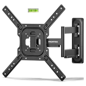 Full Motion TV Wall Mount for 13–95 Inch Flat & Curved TVs and Monitors, Swivel & Tilt Articulating Bracket, Holds up to 132 lbs, Perfect Center Design Adjustable