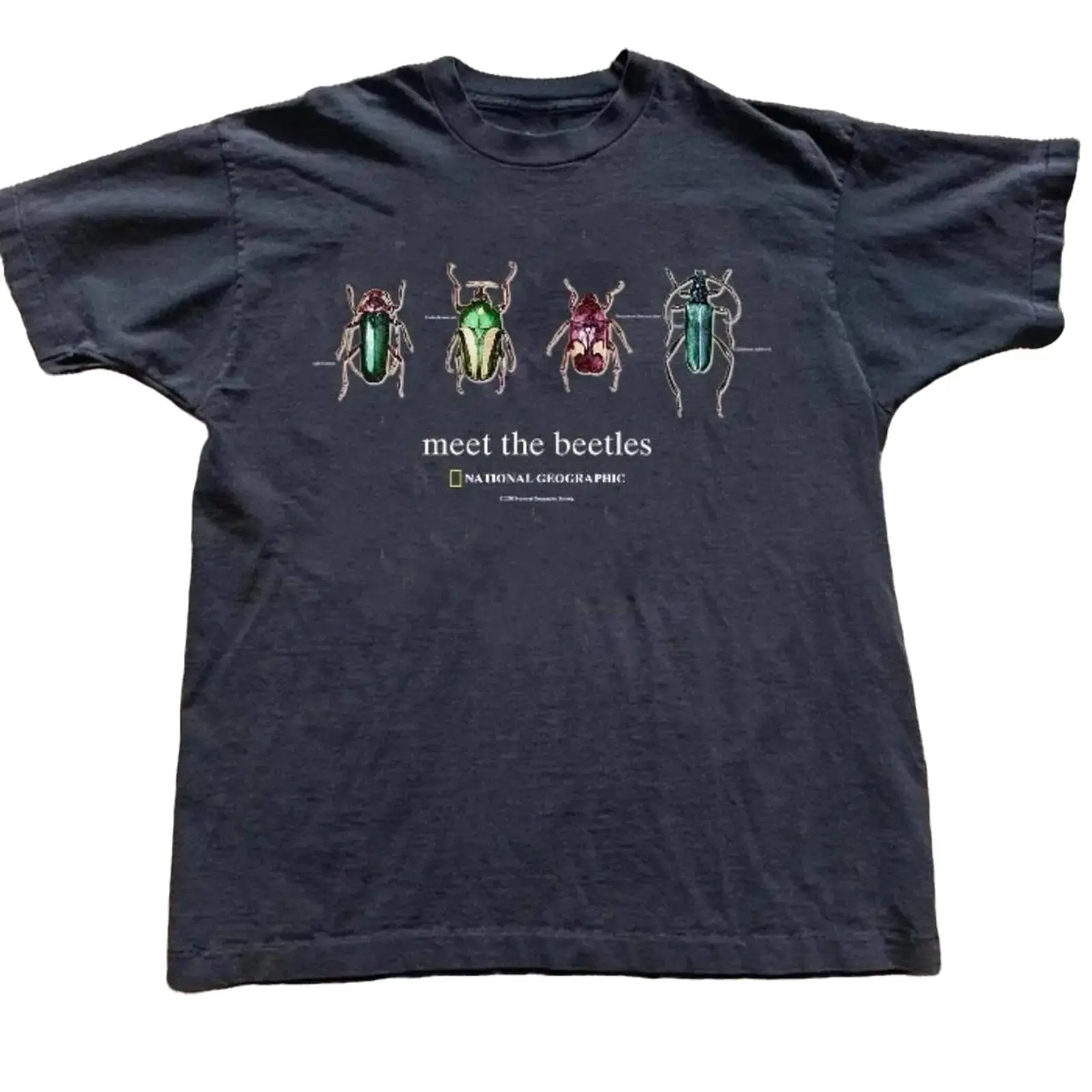 Retro National Geographic Meet The Beetles Graphic Tee Unisex T-Shirt_ Graphics Tee, Gift for Him, Gift for Husband, Perfect Gift for Fans