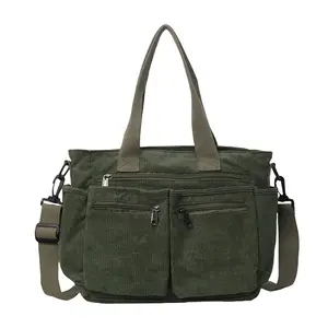 Keep Organized In Style! This Corduroy Tote Has It All multi-functional handbag