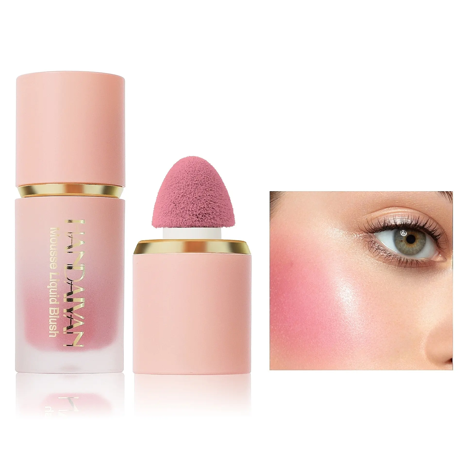 Liquid Blush Tint Matte Easy to Apply Universal Lipstick for Women, Natural Finish, Lightweight Natural Look, 6 Colors Available, Daily Essential Makeup, Cosmetics Products