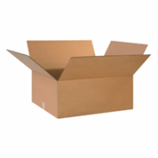 Box Partners 262012 Standard Strength Corrugated Boxes, 26x20x12", 200#/ECT-32 Kraft Cardboard, No Extra Add-ons, for Office Stationery Envelopes & Postal Supplies Needs