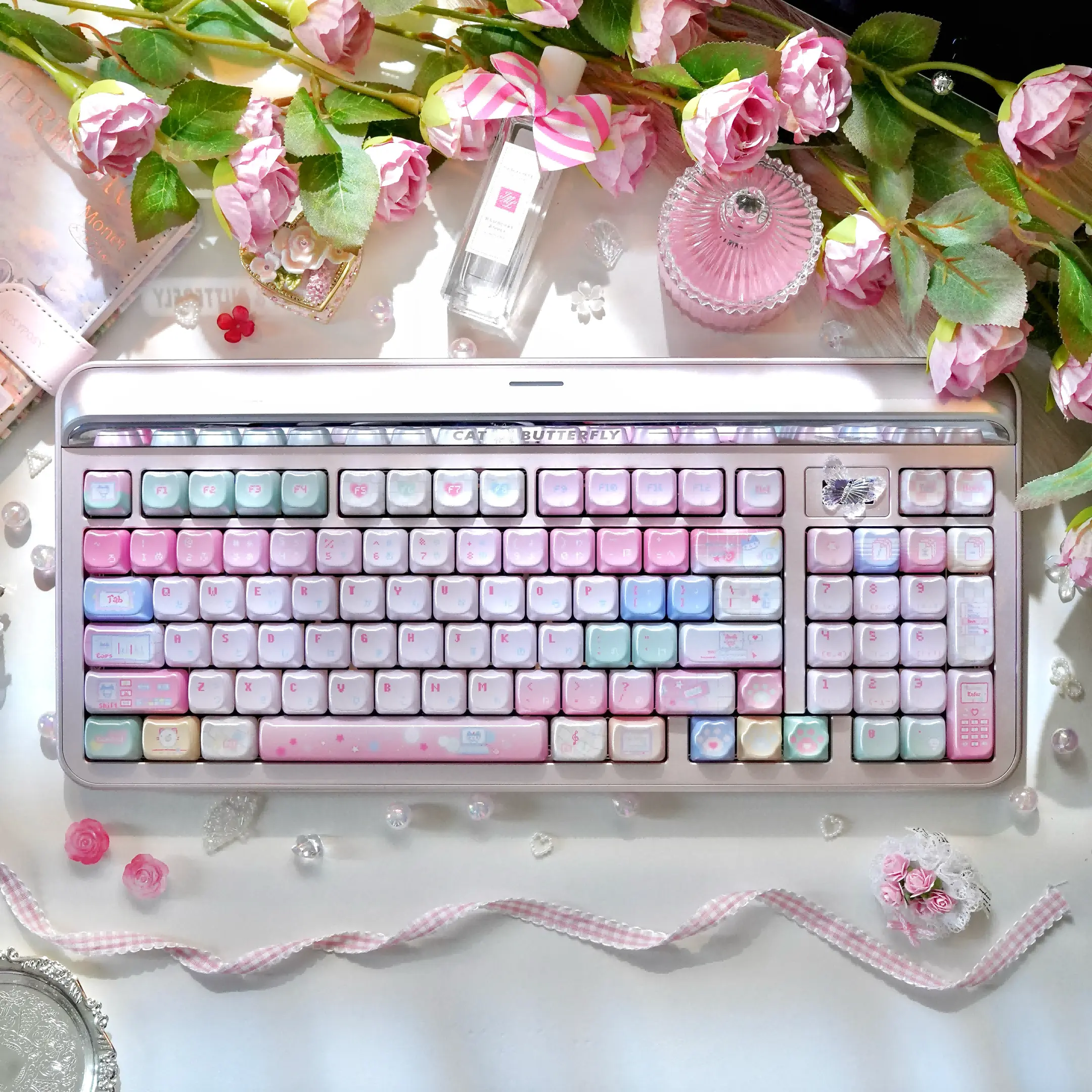 Maorbeng MAO Profile Metal Painted Dye-Sub Keycaps, 113-Cross Stem Non-Shine Through Key Caps for Custom Mechanical Keyboards,techvibes