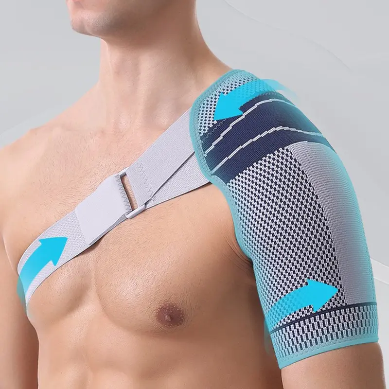 Shoulder Stability Brace Compression Sleeve, Shoulder Protector for Rotator Cuff Support, Injury Prevention, Dislocated AC Joint, Labrum Tear, Frozen Shoulder Pain, Sprain, Soreness, Healthcare