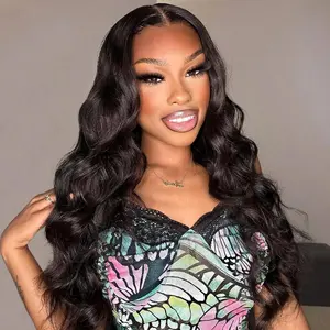 Mscoco Hair Pre Bleached Knots Body Wave 6×5 Wear And Go Glueless Lace Wig Upgraded Pre-Cut HD Lace Closure Wig With Natural Hairline