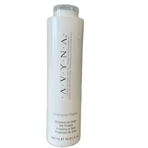 Avyna Shampoo Platino with Silk Protein for Your Needs Conditioner Haircare Cleansing Cleanser Enhanced Conditioning Neutralize Brassiness Toning Hydrated