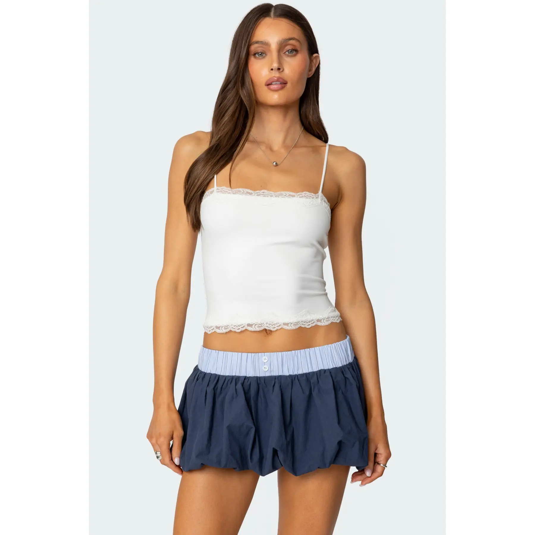 Cruella Lace Trim Tank Top