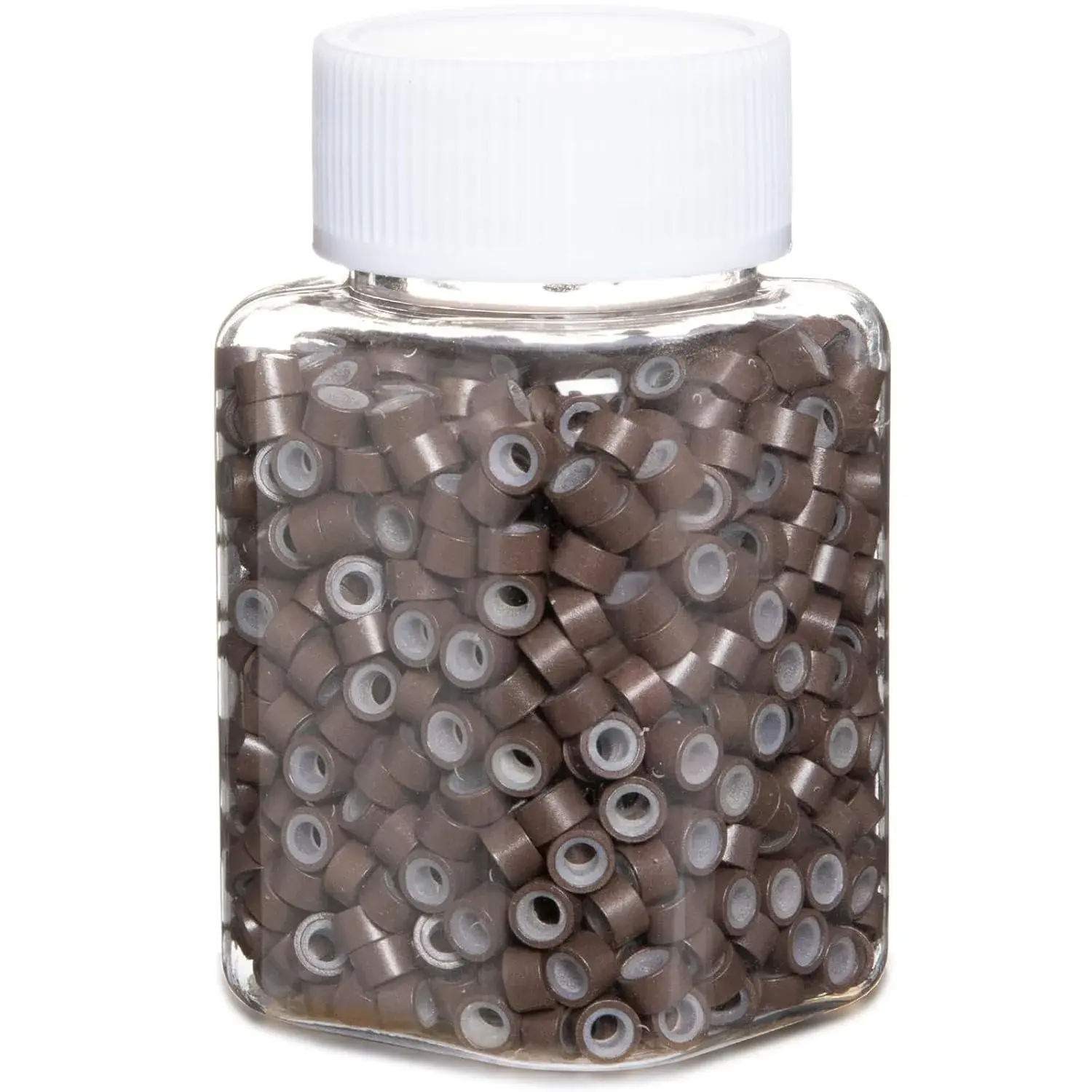 1000pcs 5mm Metal Silicone-Lined Micro Extension Beads - Haircare Tools, Easy Installation for Fairy Hair Tinsel Extensions, Easy To Install