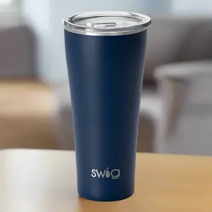 SWIG 32oz Tumbler - Navy Elegance Matte Finish for Stylish Sips!