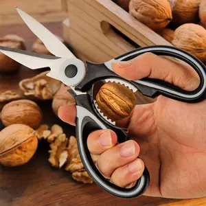 Multipurpose Utility Kitchen Scissors, Heavy-Duty Stainless Steel Food Shears Ideal for Poultry, Fish & Meat Cutting, gift