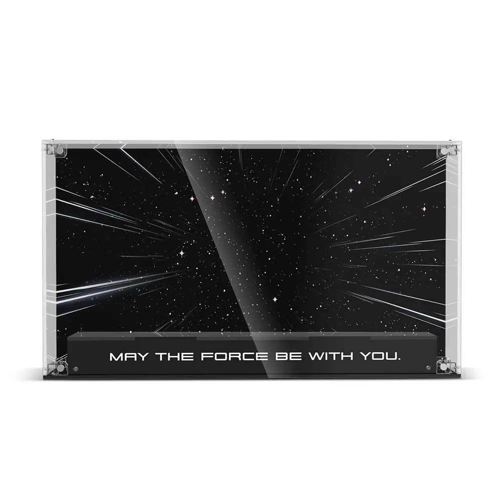 Acrylic Display Case for Star Wars Brick-Built Star Wars  (ONLY Box, NOT Model) Clear Dustproof Display Box Compatible with  75407 Model  Kit