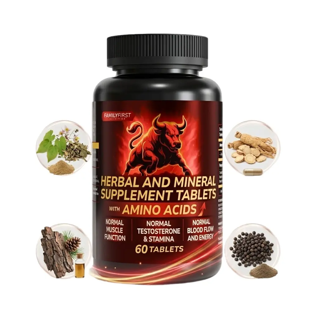Family First Nutrition Healthspan Biotech Inc Edible Men's Multi-Vitamin Tablets - US Advanced Dietary Supplement, Natural Ingredients, Mineral Support, Prop 65 Safe Daily Wellness Formula