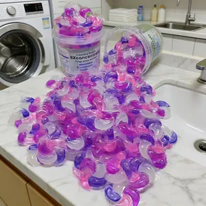 120g Four-In-One Concentrated Laundry Pods, Delicate Fragrance, Deep Cleaning, Fabric Softening, Long-Lasting Scent, Quick Dissolve, Home Use, Laundry Detergent Pods