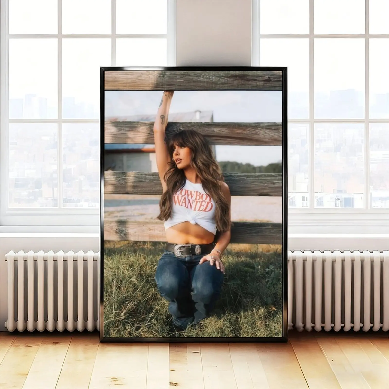 Vintage Country Music Canvas Poster Aesthetic Western Cowgirl Wall Art Decor for Bedroom Dorm Gift