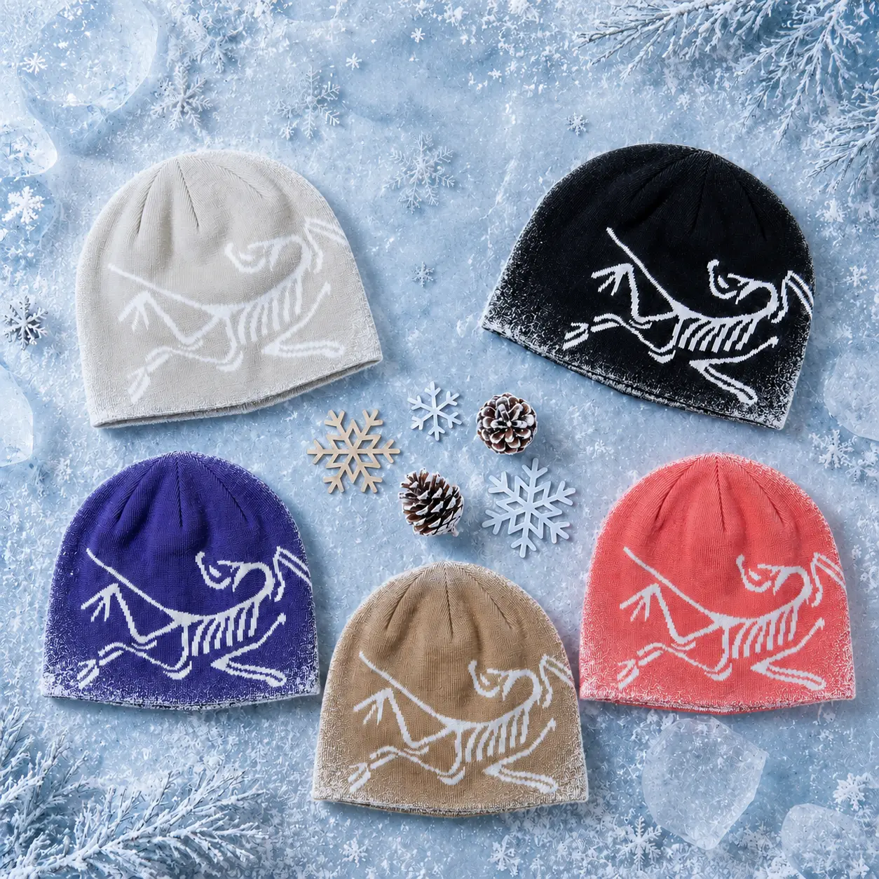 Arc'teryx Bird Head Toque - Frozen Legacy - classic unisex winter beanie, breathable, comfortable blend of wool and recycled polyester, skiing, snowboarding, climbing  & Outdoor Wear