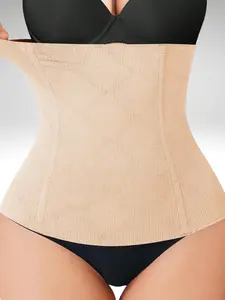 Adjustable Waist Trainer for Women – Tummy Control Cincher Body Shaper for Everyday Wear Compression Fabric