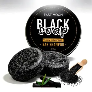 Black Soap for Men Nourishing Moisturizing Deep Cleaning Repair Hair Brightening All Types
